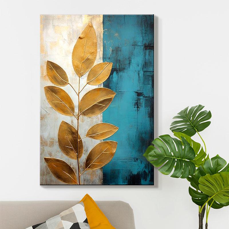 Leaves of Light Poly Canvas Wall Painting media 6