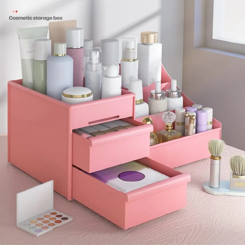 Clutter Free Plastic Desk Organizer - Pink media 6