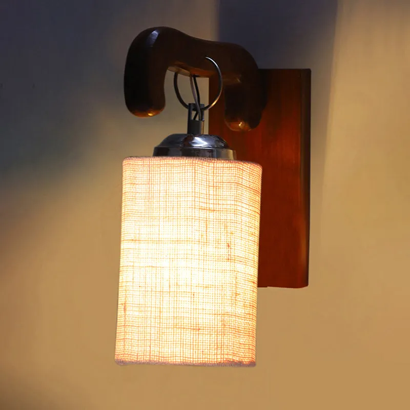 Klarion Glow Jute & Wooden Wall Lamp - Beige media 5