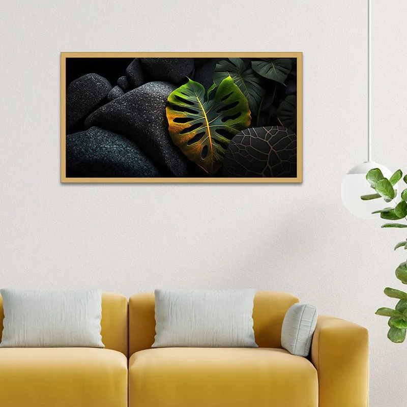 Sonnet Monstera Canvas Wall Painting media 1