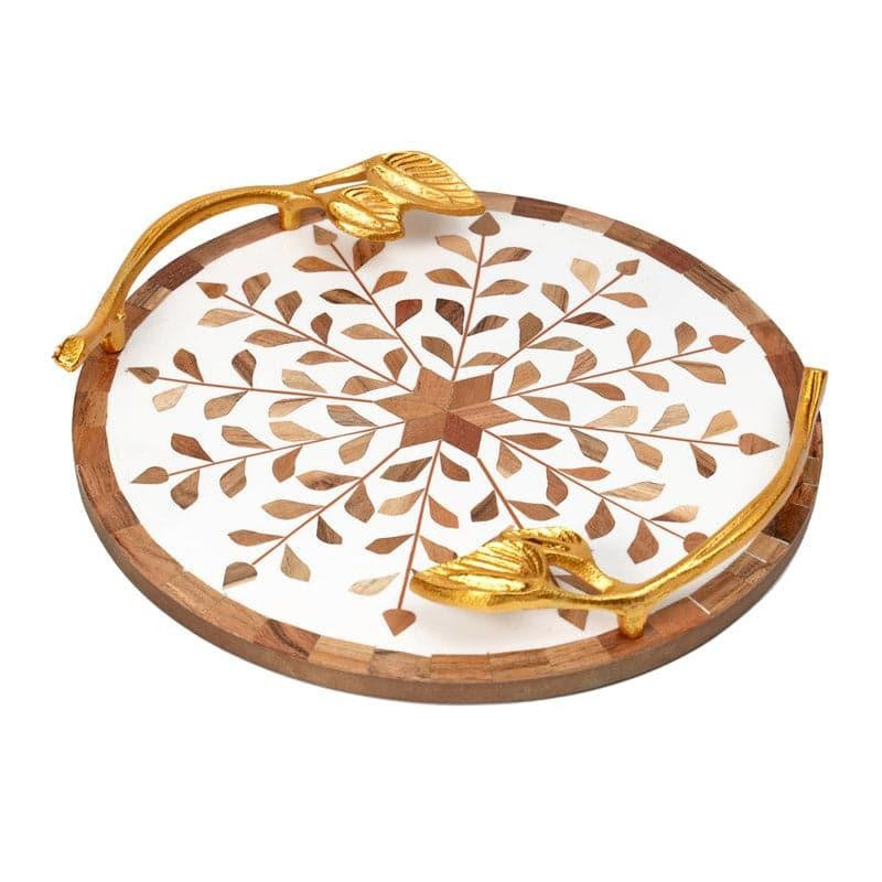 Shema Flora Wood Platter media 3