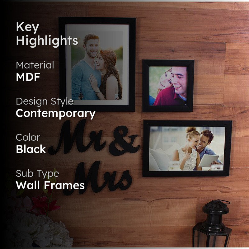 Mr & Mrs Liva Photo Frame - Set Of Three media 2