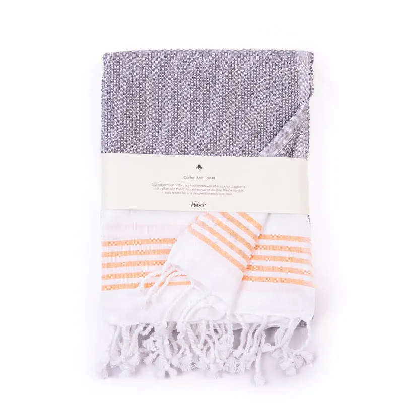 Cosy Kotty Bath Towel - Steel media 3