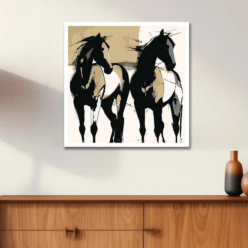 Equine Arts Wall Art with White Frame media 1