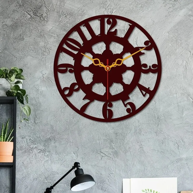 Heritage Dial Wooden Wall Clock media 3