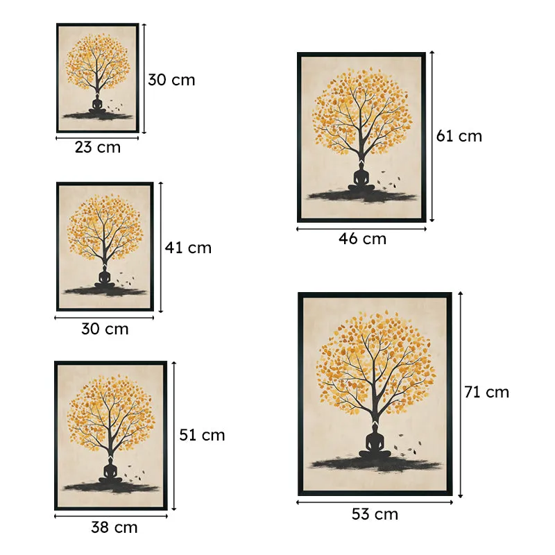 Bodhisattva Silhouette Wall Art With Resin Frame media 8