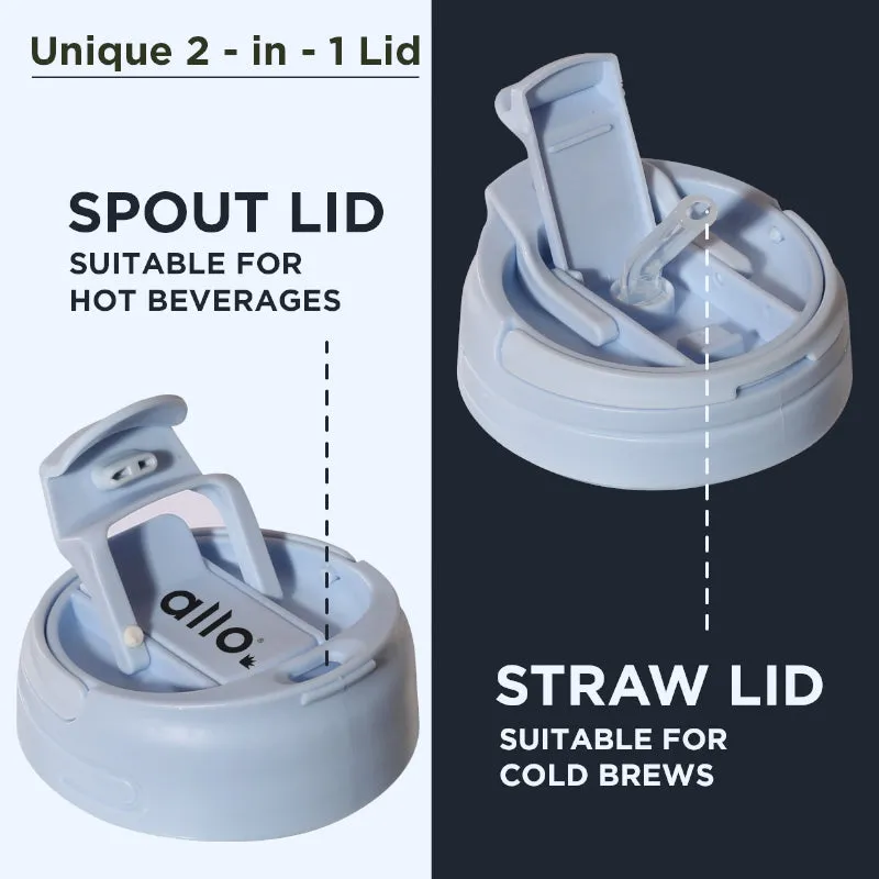 Lazo Glass Sipper - Light Blue media 4