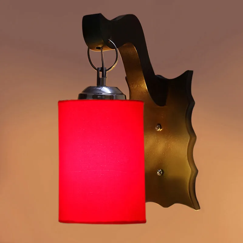 Delphi Wooden Wall Lamp - Red media 5