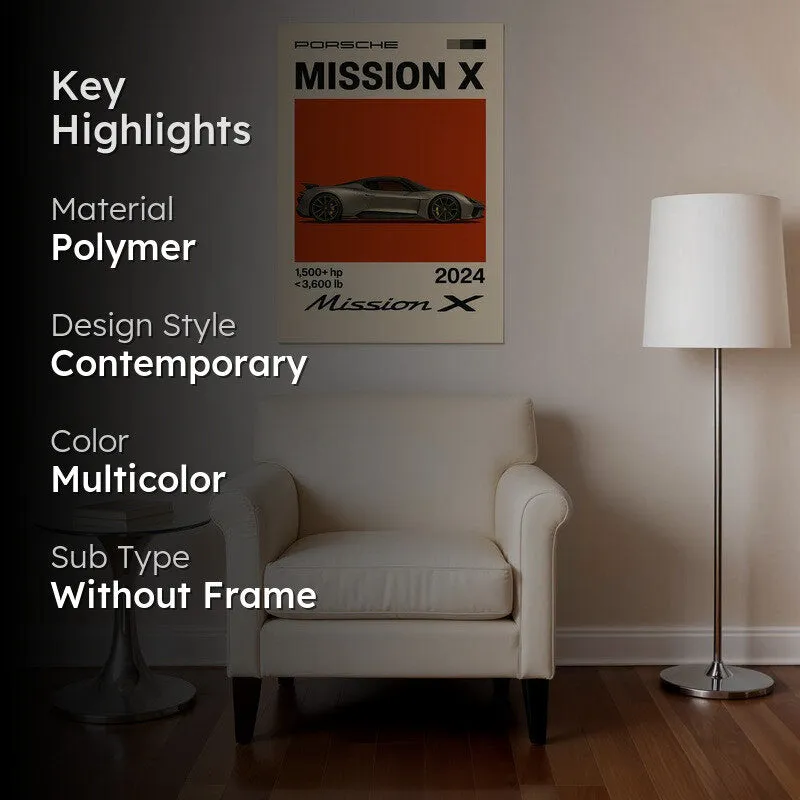 Porsche Mission X Wall Poster media 2