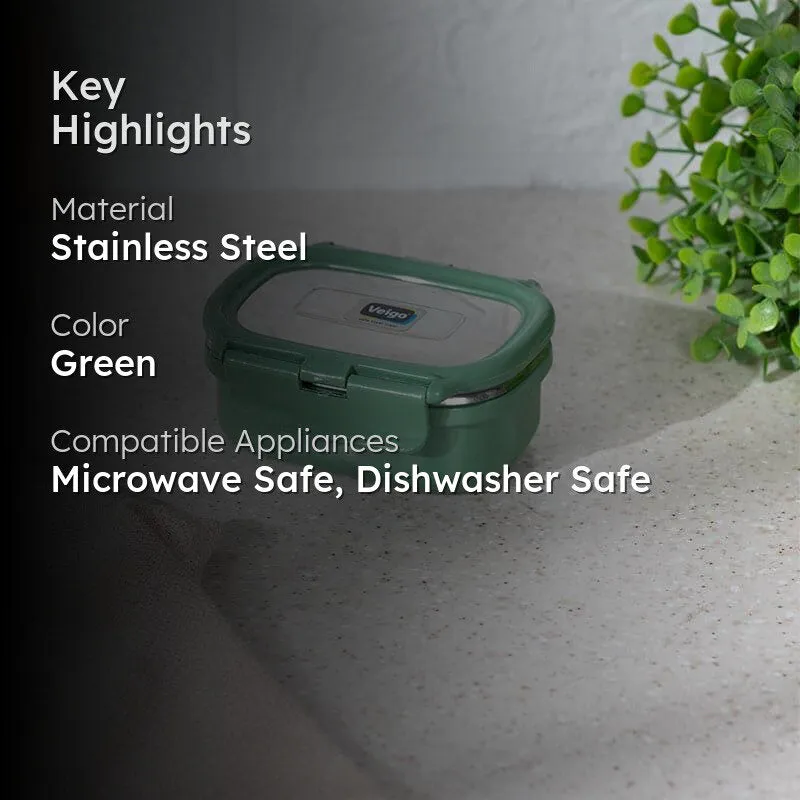 Port Microwave Safe Lunch Box (Green) - 150 mL media 2