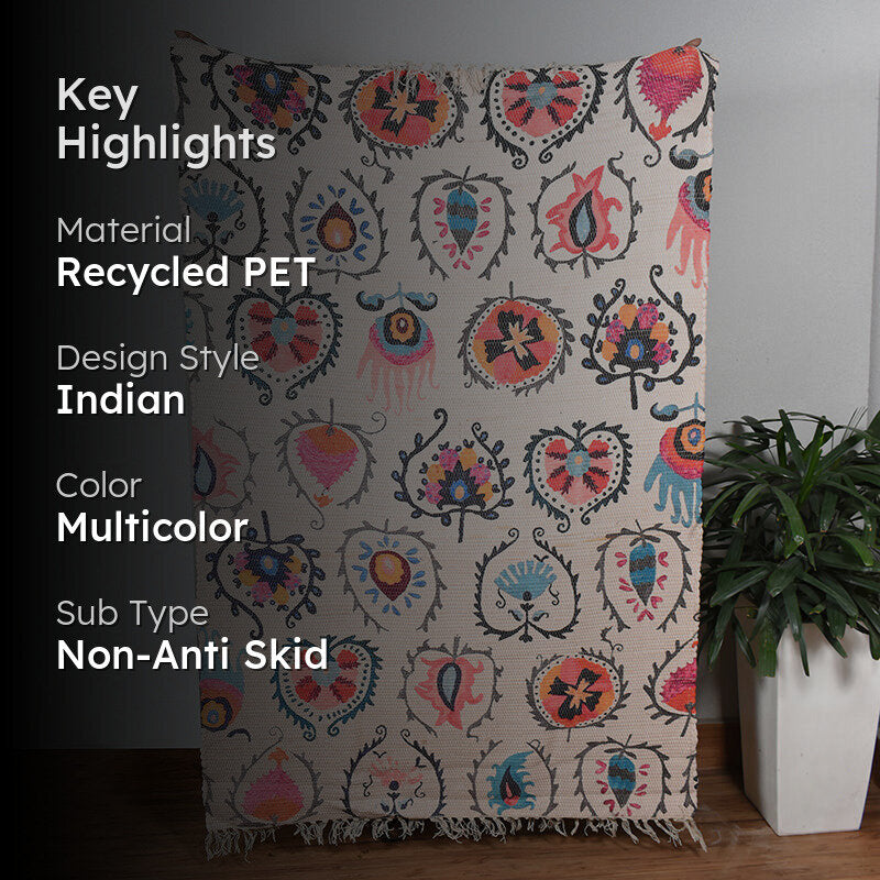 Elohim Boheme Recycled PET Dhurries media 2