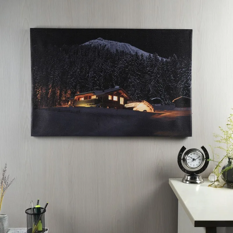 Peaceful Snowfall LED Wall Art media 1