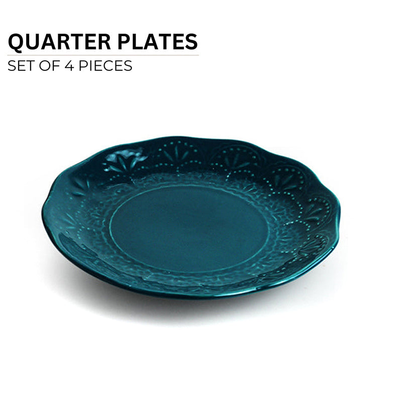 Forest Fern Ceramic Quarter Plate - Set Of Four media 7