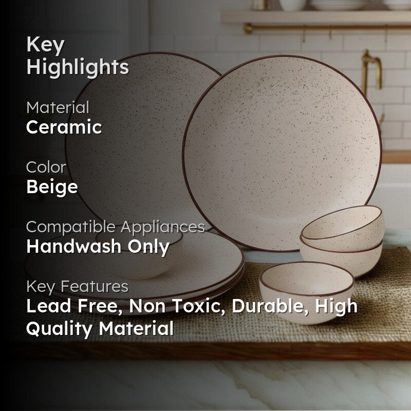 Solvra Zynor Veyra Dinner Set - 8 Piece Set media 2