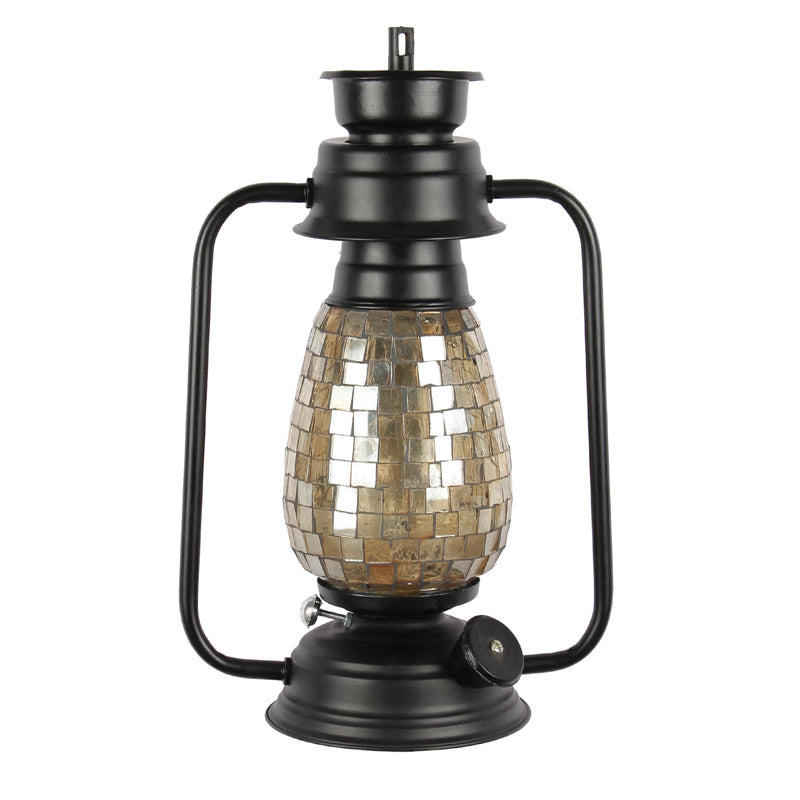 Avina Mosaic Lantern Iron Wall Lamp - Black media 5