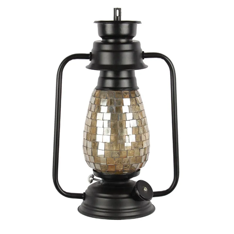 Avina Mosaic Lantern Iron Wall Lamp - Black media 5