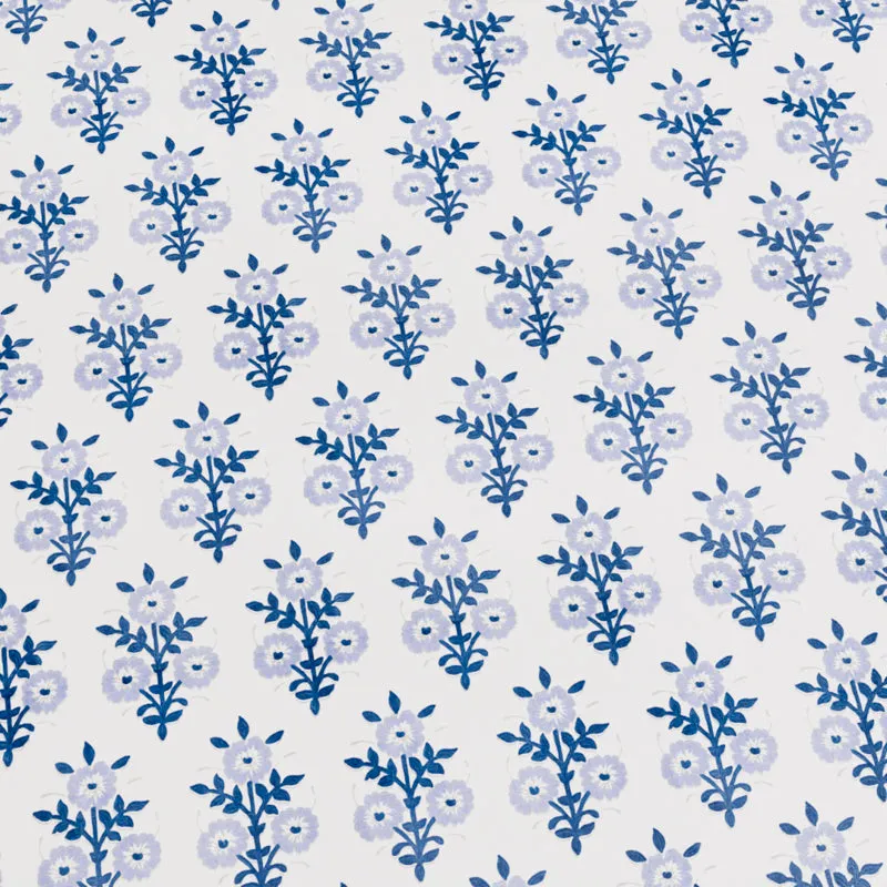 Bloom Ethnic Cotton Bedsheet (Blue) - 180 TC media 6