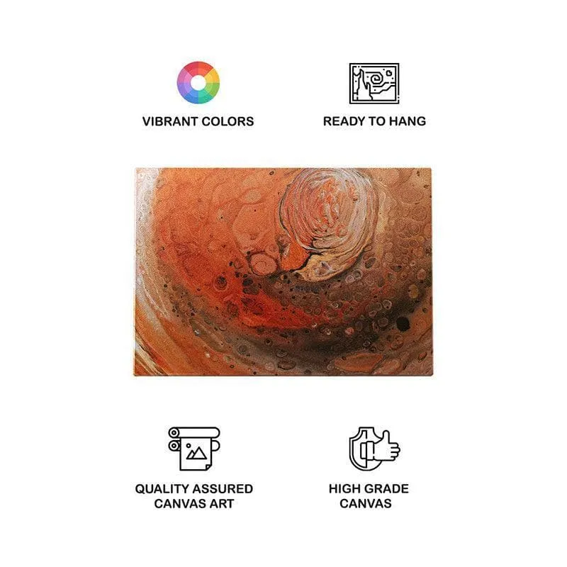 Sun Kissed Abstract Canvas Wall Painting - Gallery Wrap media 4