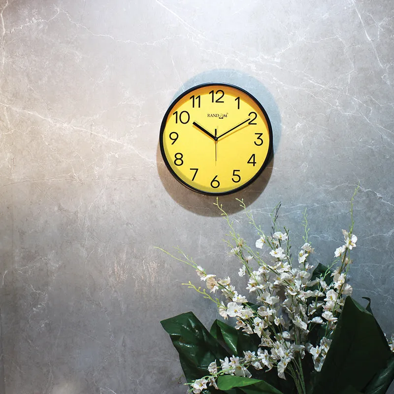 Kronika Analog Wall Clock - Black & Yellow media 1