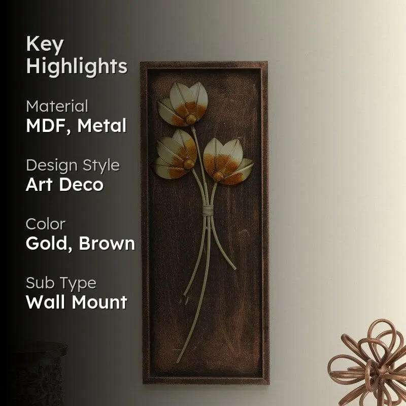 Leafy Affair Metal And MDF Wall Accent media 2