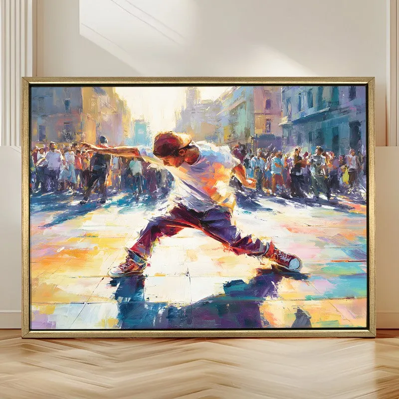 Kinetic Hue Canvas Wall Painting With Frame media 4