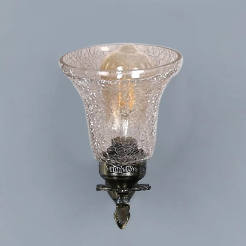 Crystal Flare Antique Base Glass  Wall Lamp media 6