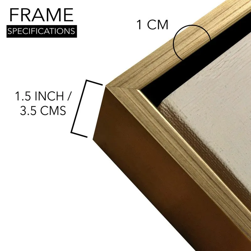 Linear Rhythm Canvas Wall Painting With Frame media 6