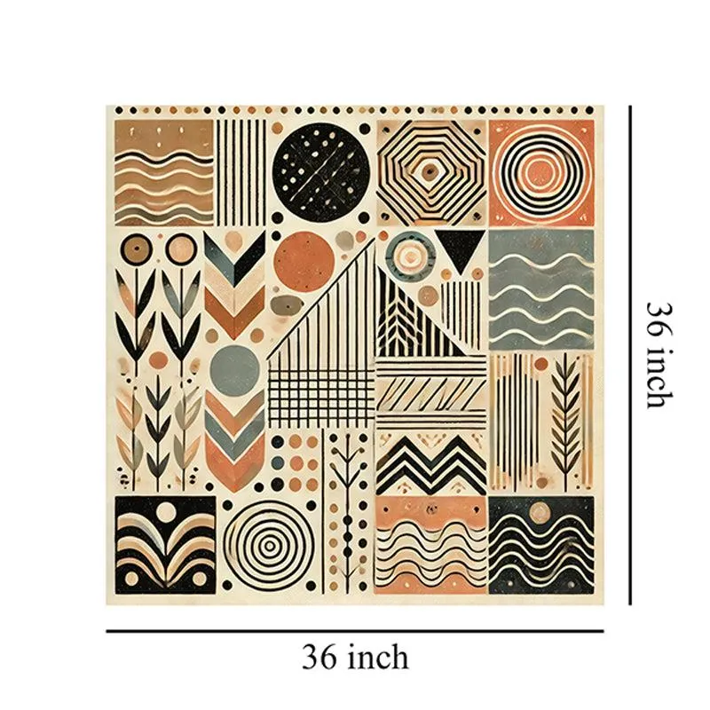 Geo-Ethnic Patterns Wall Painting media 8