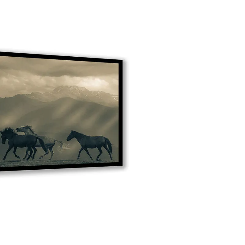 Equine Silhouette Wall Art with Black Frame media 6