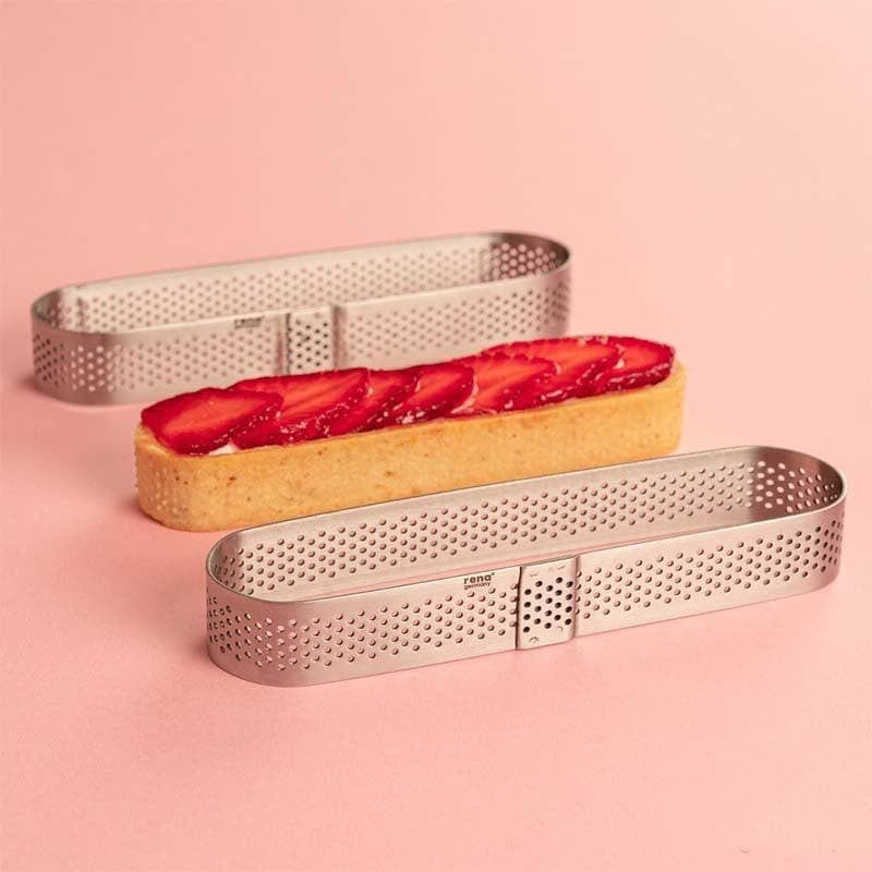 Perforated Oval Tart Ring - Set Of Three media 3