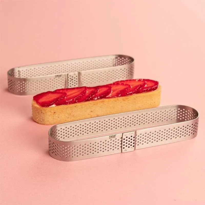 Perforated Oval Tart Ring - Set Of Three media 3