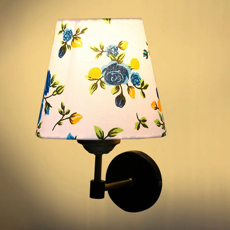 Garden Lights Printed Steel & Cotton Wall Lamp - Blue media 5