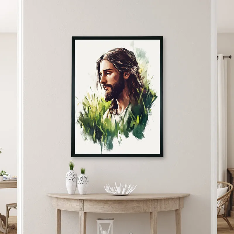 Light Of Jesus Wall Art With Resin Frame media 4