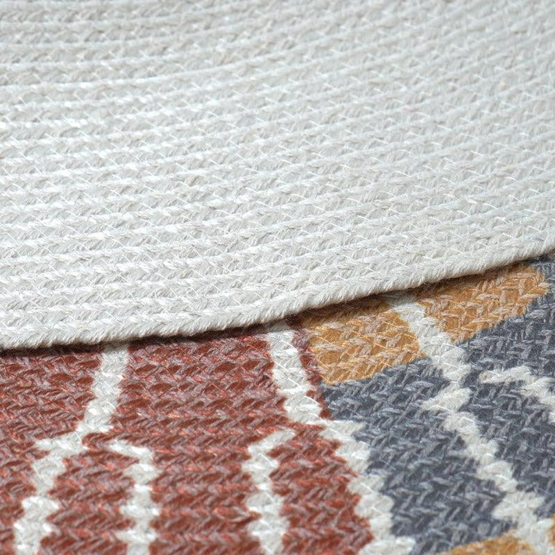 Harsa Boho Round Cotton Rug media 5