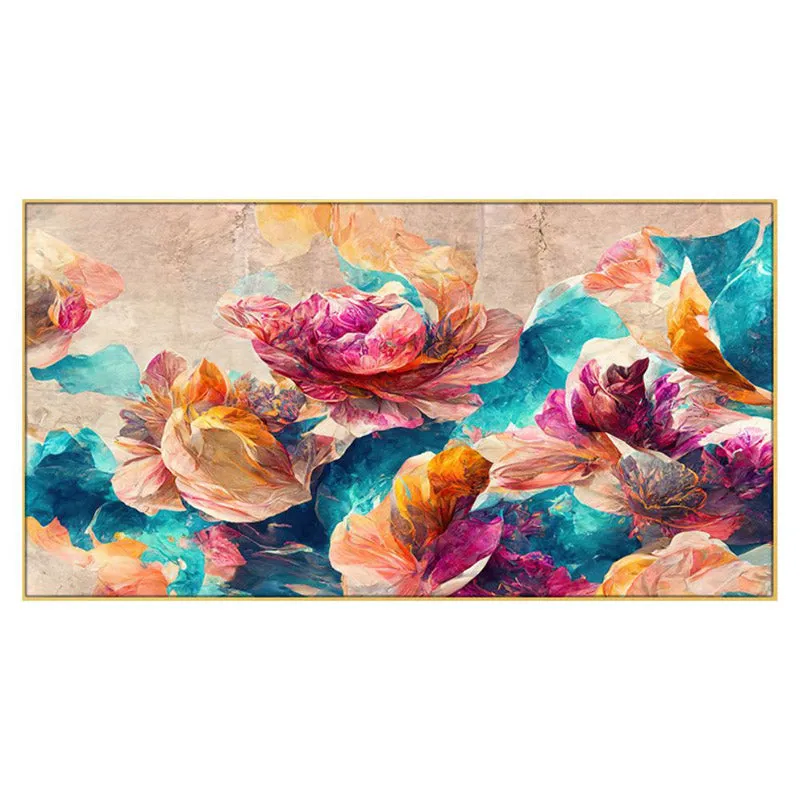 Subtle Shades Floral Wall Painting media 3