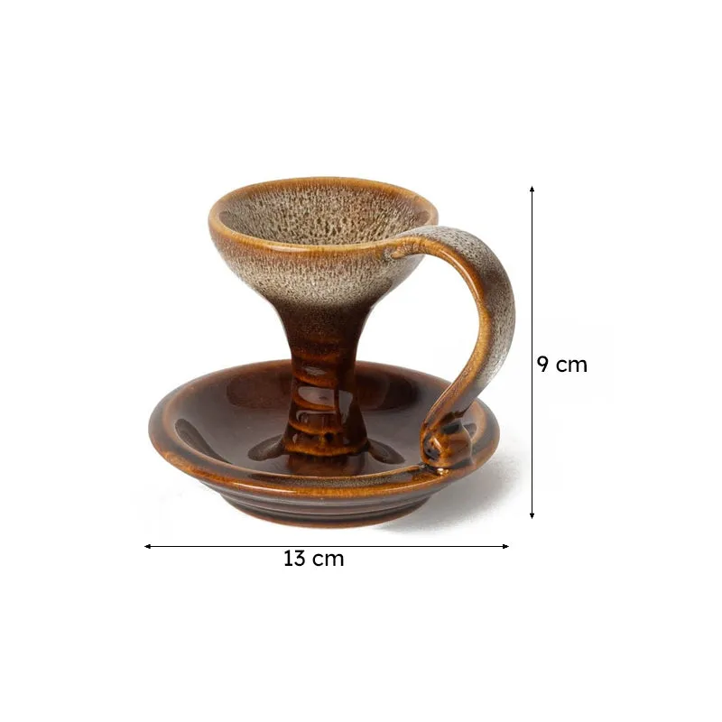 Sacred Incense Holder - Brown & Beige media 9