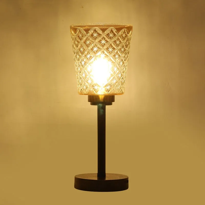 Elysian Glow Texured Glass Table Lamp media 7