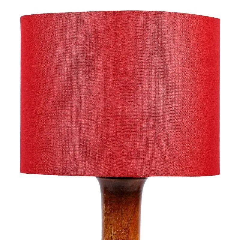 Rosa Nao Fabric Table Lamp - Red,Brown media 4