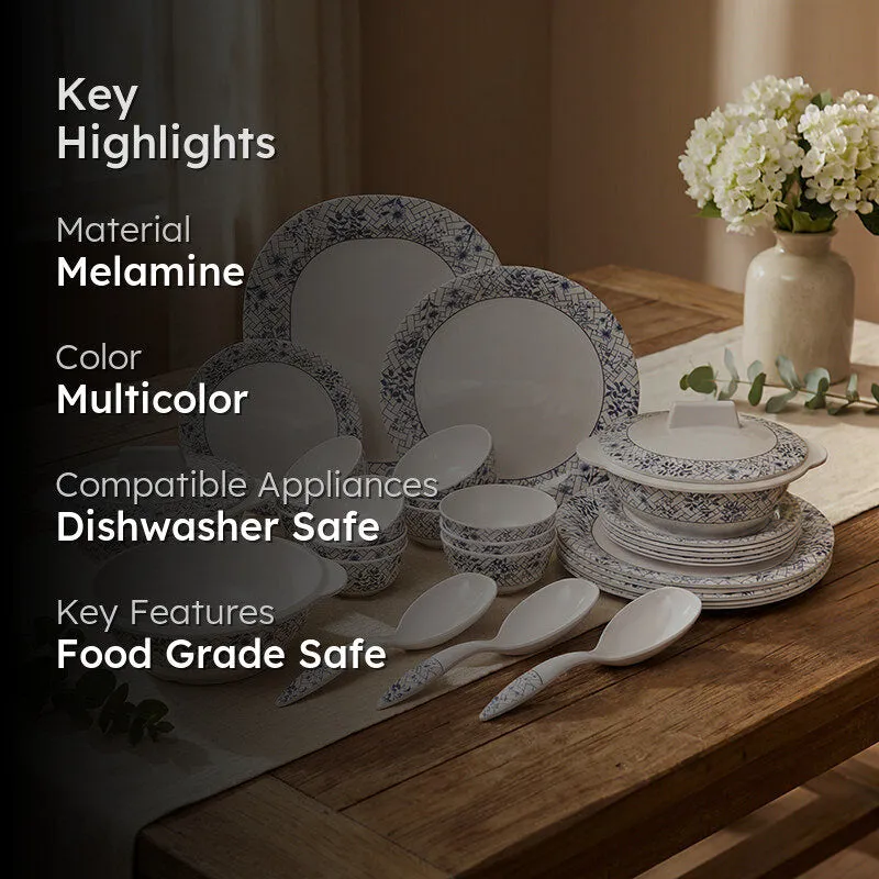 Rassa Melamine Dinner Set - 33 Piece Set media 2