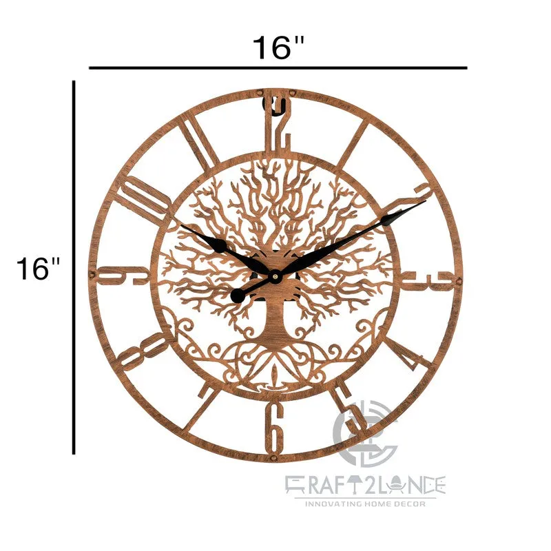 Spring Silent Wall Clock - Bronze media 7