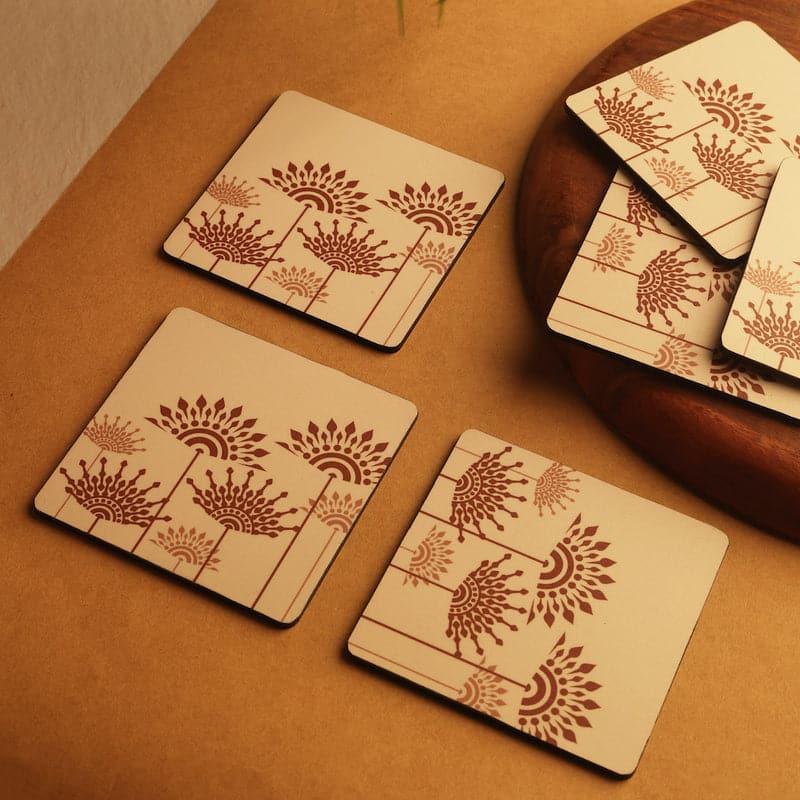 Vadana Floral Coaster - Set Of Six