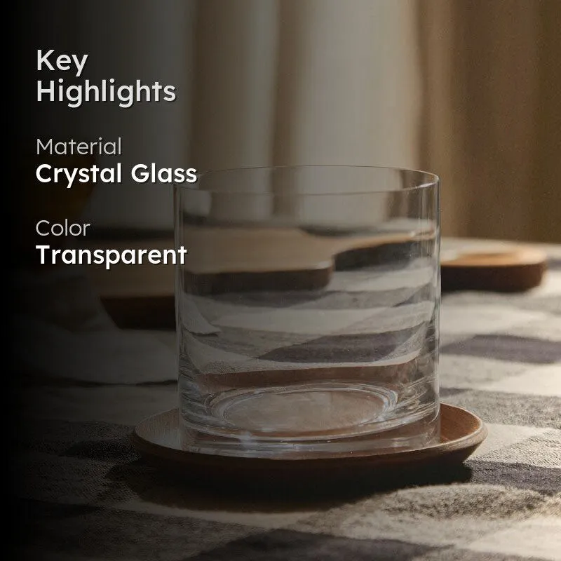 Rocks Bohemia Crystal Whiskey Glass (410 ML) - Set Of Six media 2