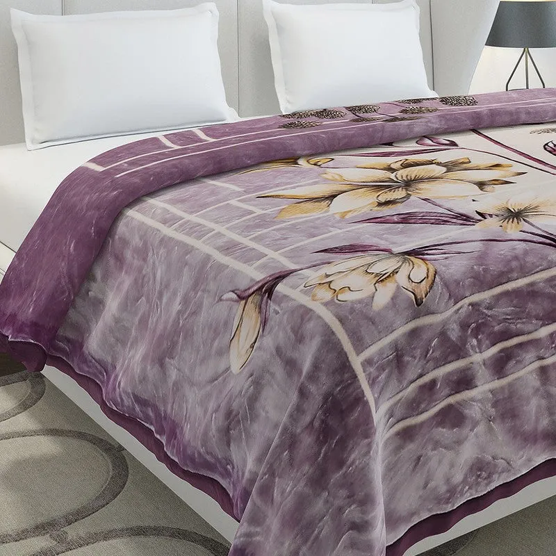 Monte Carlo Lavender Whisper Throw Blanket - 1136 GSM media 4