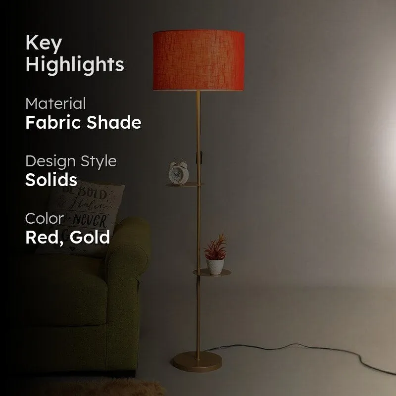 Mirami Lori Floor Lamp With Shelf - 2