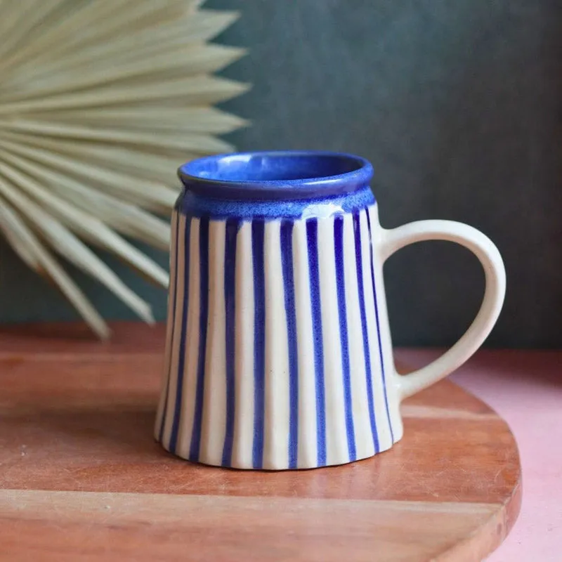Rogo Ceramic Coffee Mug (350 mL) - Blue media 4