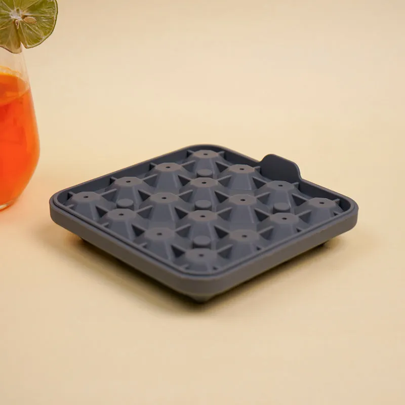 Diamond Silicone 16-Cube Ice Mould - Grey media 5