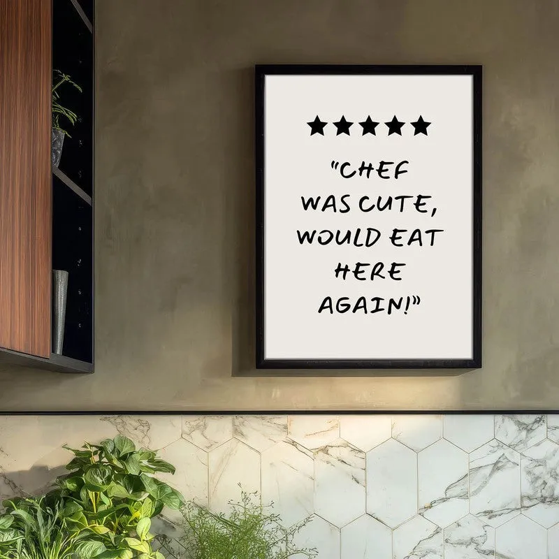 Chef Aura Archival Canvas Wall Art - Black media 3