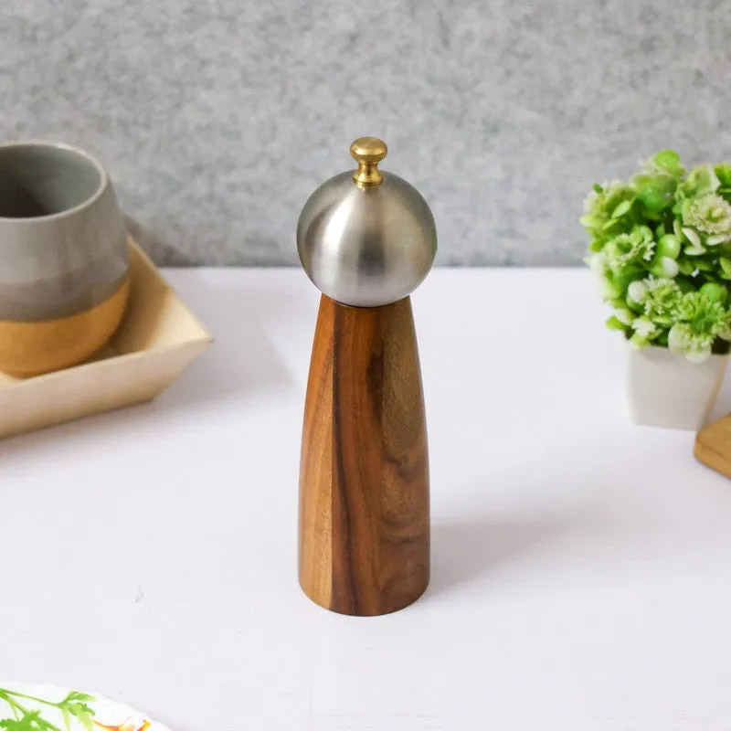 Zestora Acacia Wood Salt & Pepper Bottles media 3