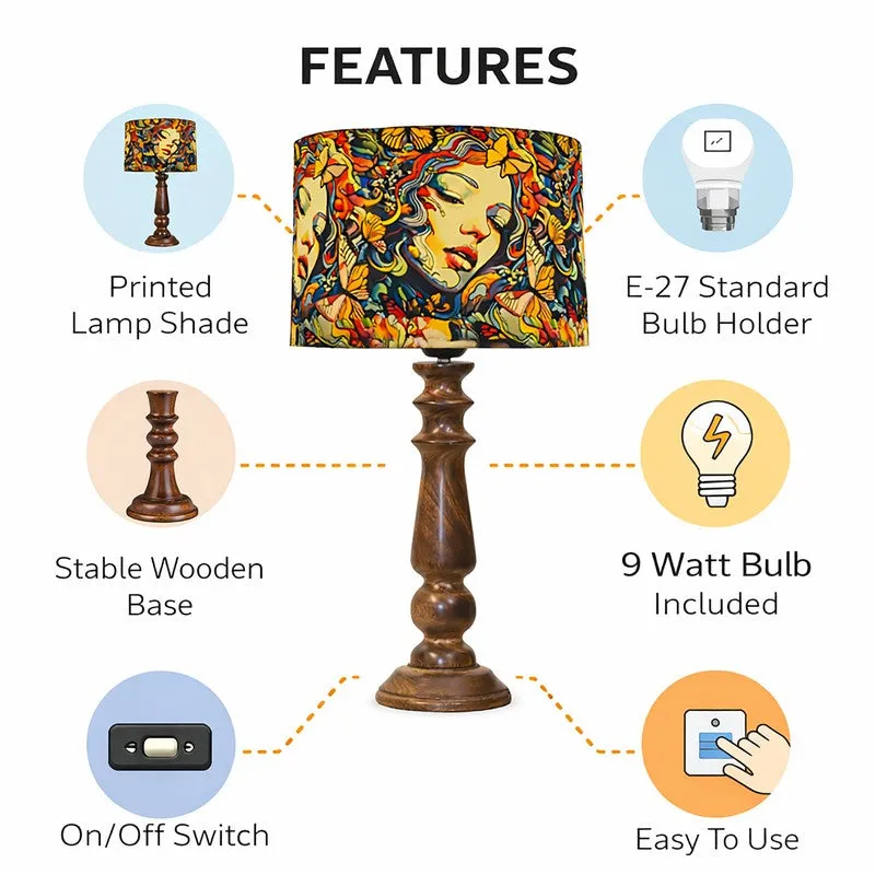 FemmeVista Wooden Table Lamp media 4
