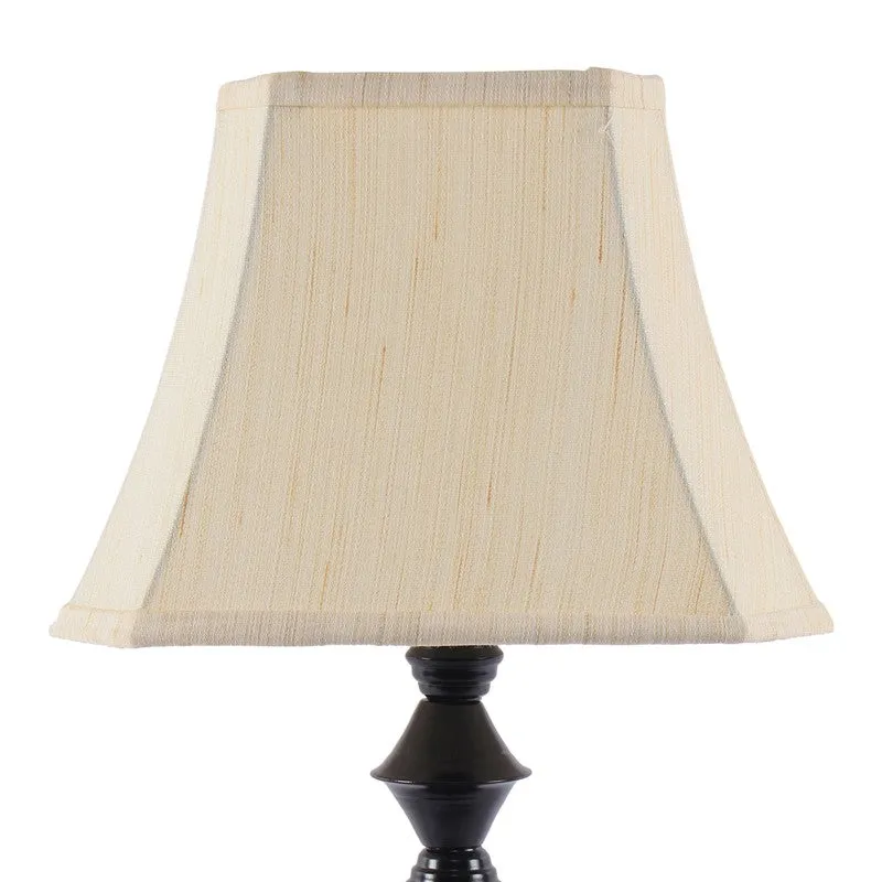Flamevia Cotton Table Lamp With Iron Base - Ivory media 7